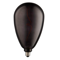PRIORMADE Black Tinted Glass LED Filament Bulb