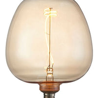 PRIORMADE Light Bulb Large Statement Filament Bulb - Amber 'Swirl' (LED)
