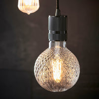 PRIORMADE Light Bulb Statement Filament Bulb - Diamond Glass Effect (LED)