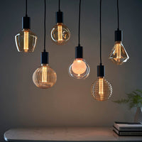 PRIORMADE Light Bulb Statement Filament Bulb - Striped Glass Effect (LED)