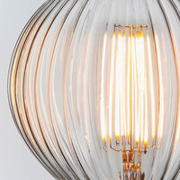 PRIORMADE Light Bulb Statement Filament Bulb - Striped Glass Effect (LED)