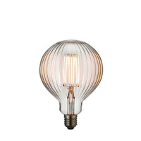 PRIORMADE Light Bulb Statement Filament Bulb - Striped Glass Effect (LED)