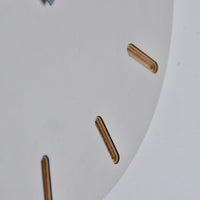 PRIORMADE Minimal Wooden Wall Clock - Light Grey (black or brass hands available)