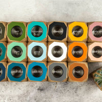 Priormade Bamboo Geo Vases - Multiple colours and sizes