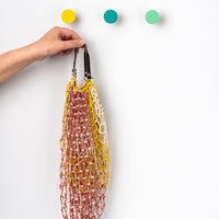 Priormade Birch & Brass Knob in Turquoise