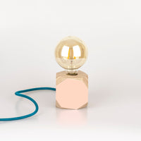 Priormade Geo Lamp Geo Filament Lamp in Aqua