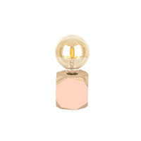 Priormade Geo Lamp Geo Filament Lamp in Blush Pink