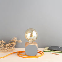 Priormade Geo Lamp Geo Filament Lamp in Blush Pink