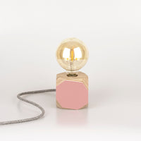 Priormade Geo Lamp Geo Filament Lamp in Dusty Pink