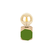 Priormade Geo Lamp Geo Filament Lamp in Fern Green