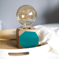 Priormade Geo Lamp Geo Filament Lamp in Olive Green