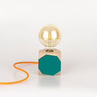 Priormade Geo Lamp Geo Filament Lamp in Teal