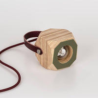 PRIORMADE Geo Pendant Lamp in Olive Green