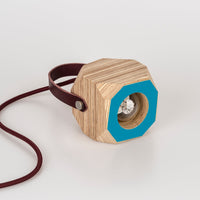 PRIORMADE Geo Pendant Lamp in Peacock Blue