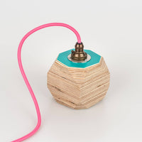 PRIORMADE Geo Pendant Lamp in Turquoise