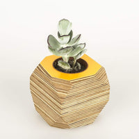 Priormade Geo Vessel Geo Vessel - Mustard Yellow (top)
