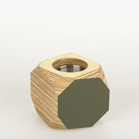 Priormade Geo Vessel Geo Vessel - Olive Green
