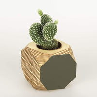 Priormade Geo Vessel Geo Vessel - Olive Green