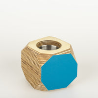 Priormade Geo Vessel Geo Vessel - Peacock Blue