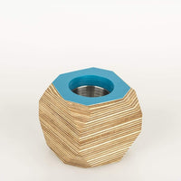 Priormade Geo Vessel Geo Vessel - Peacock Blue (top)