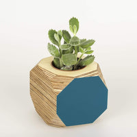 Priormade Geo Vessel Geo Vessel - Petrol Blue