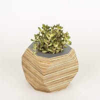 Priormade Geo Vessel Geo Vessel - Smoke Grey (top)