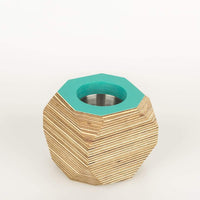 Priormade Geo Vessel Geo Vessel - Turquoise (top)