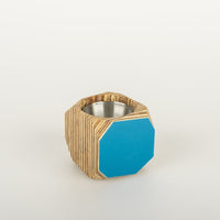 Priormade Mini Geo Vessel Mini Geo Vessels - Peacock Blue