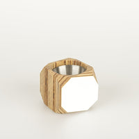 Priormade Mini Geo Vessel Mini Geo Vessels - White