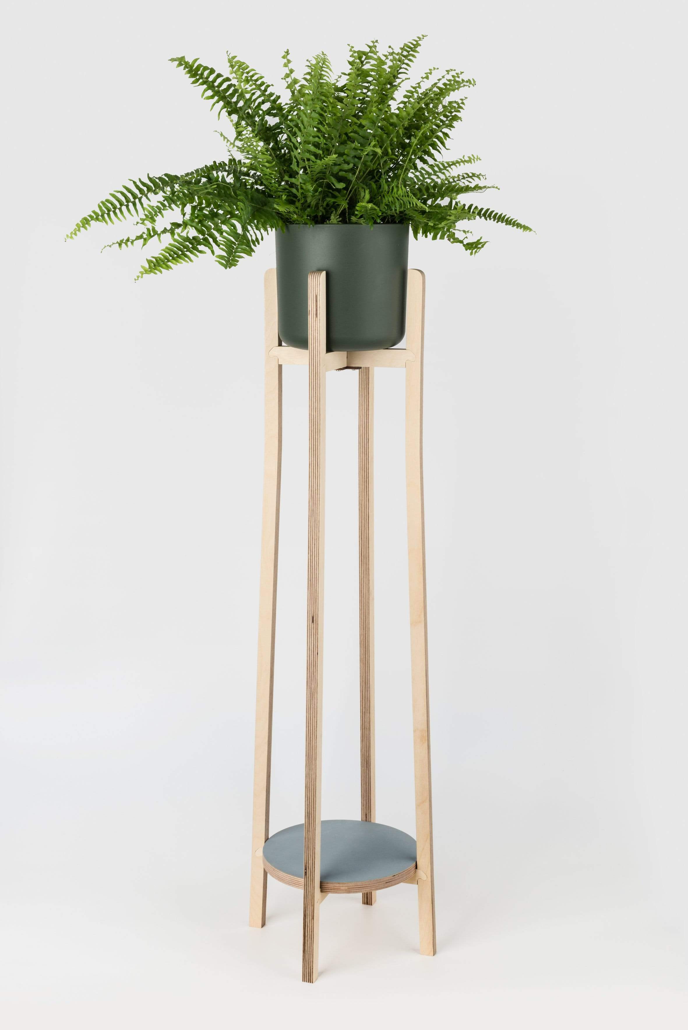 indoor plant stands uk Tall Plant Stand (Smoke Grey)