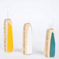 Priormade SALE - Bamboo Geo Vases - Multiple colours and sizes