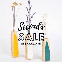 Priormade SALE - Bamboo Geo Vases - Multiple colours and sizes