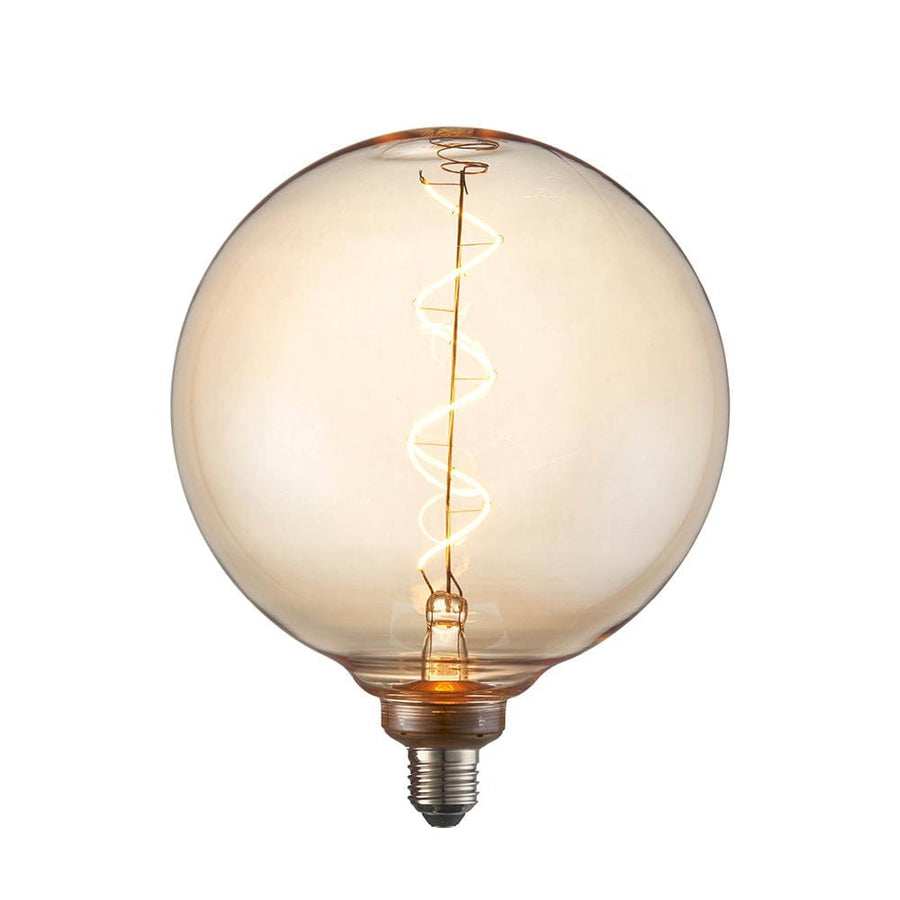 PRIORMADE Light Bulb Large Globe Bulb  'Amber Spiral' - 200cm (LED)