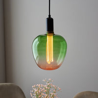 PRIORMADE Light Bulb Large Statement Filament Bulb in a Green to Pink Fade (LED)