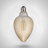 PRIORMADE Light Bulb Statement Filament Bulb  - Mottled Glass Effect (LED)