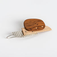 PRIORMADE Bauhaus Wood and Eco Silver Brooch Pin - #2