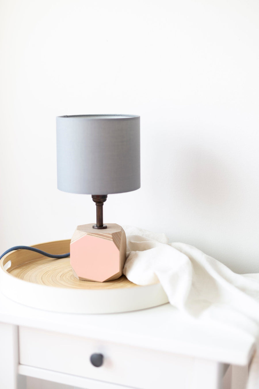 Priormade Geo Lamp Geo 100 Lamp in Blush Pink