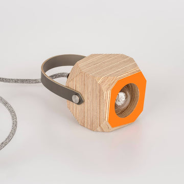 PRIORMADE Geo Pendant Lamp in Orange