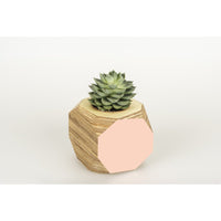 Priormade Geo Vessel Blush Pink SALE 30% off - Geo | Vessels - side painted (various colours)