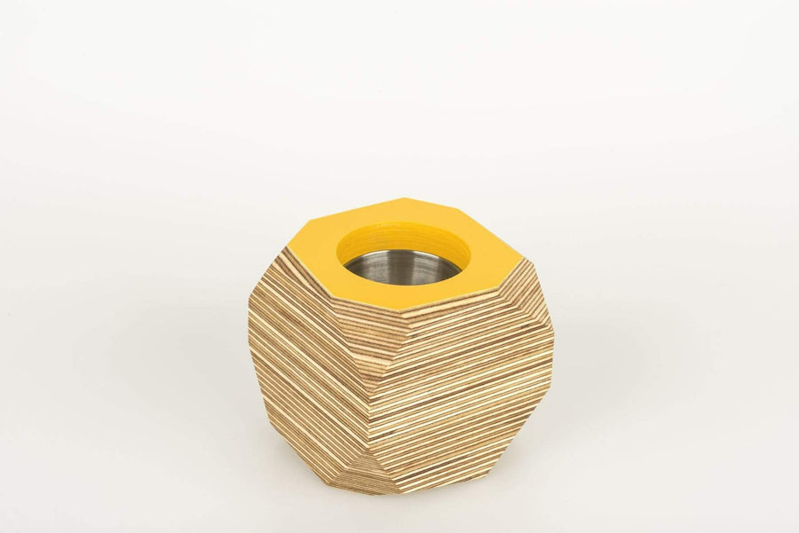 Priormade Geo Vessel Geo Vessel - Mustard Yellow (top)