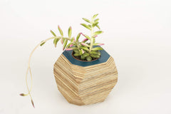Priormade Geo Vessel Geo Vessel - Petrol Blue (top)