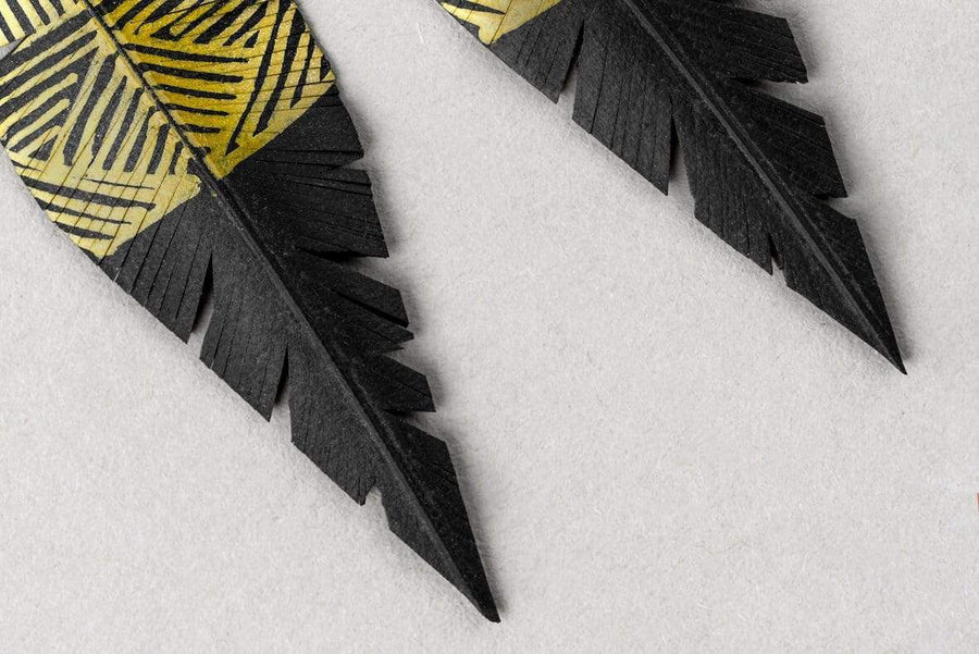 PRIORMADE Inner tube earrings Inner Tube Earrings - Gold lines