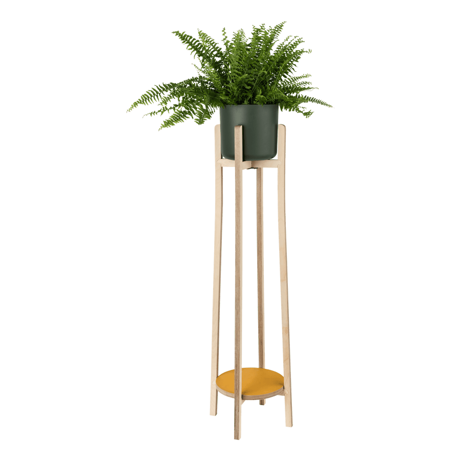 Tall Plant Stand English Mustard Yellow PRIORMADE