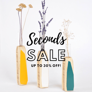 Priormade SALE  - Bamboo Geo Vases  - Multiple colours and sizes